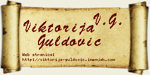 Viktorija Guldović vizit kartica